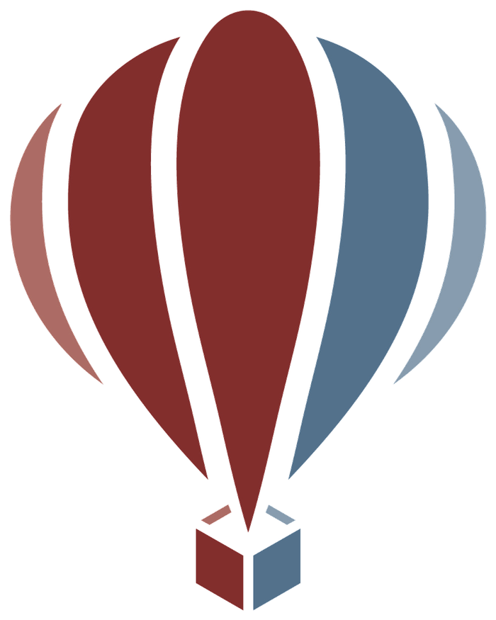 Hot air balloon icon from The Agency logo